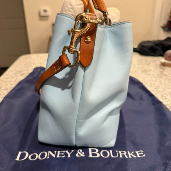 Dooney & Bourke Light Blue Leather Handbag - Picture 4 of 15